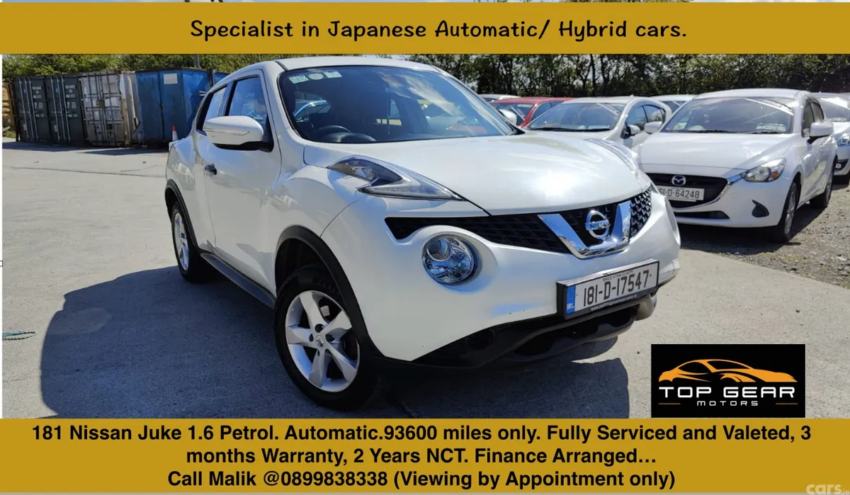 Nissan Juke SUV, Petrol, 2018, White