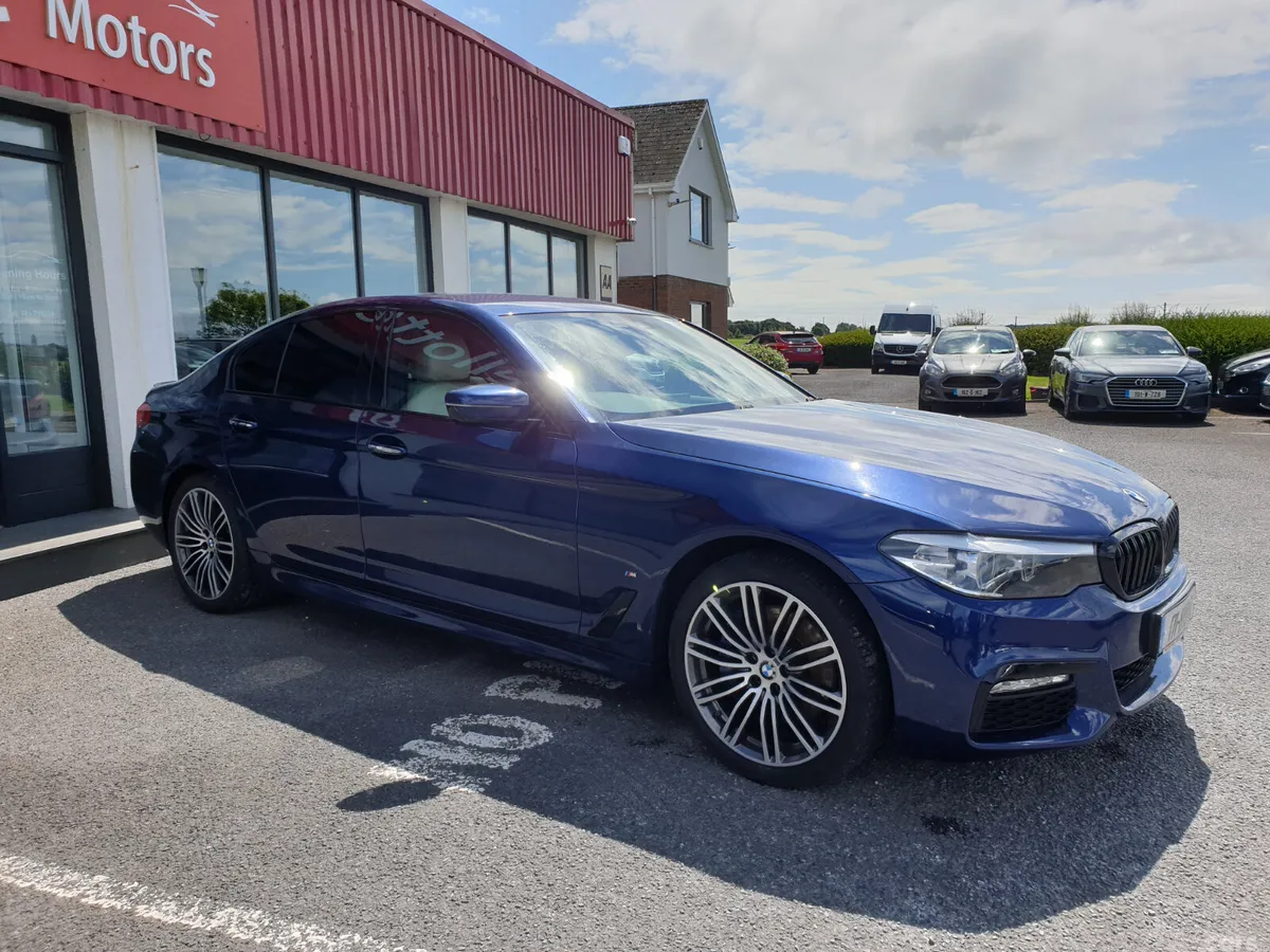 BMW 5-Series Saloon, Petrol Plug-in Hybrid, 2017, Blue