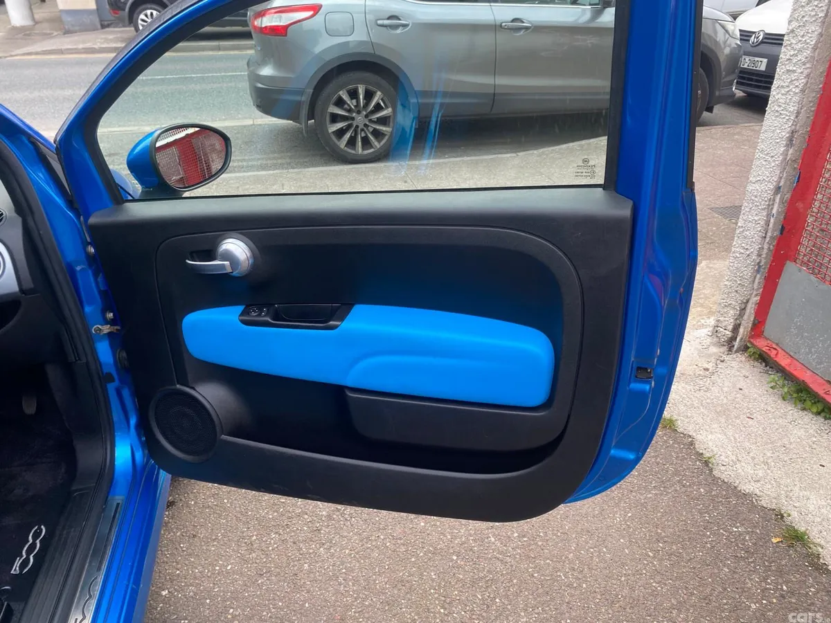 Fiat 500 Hatchback, Petrol, 2015, Blue