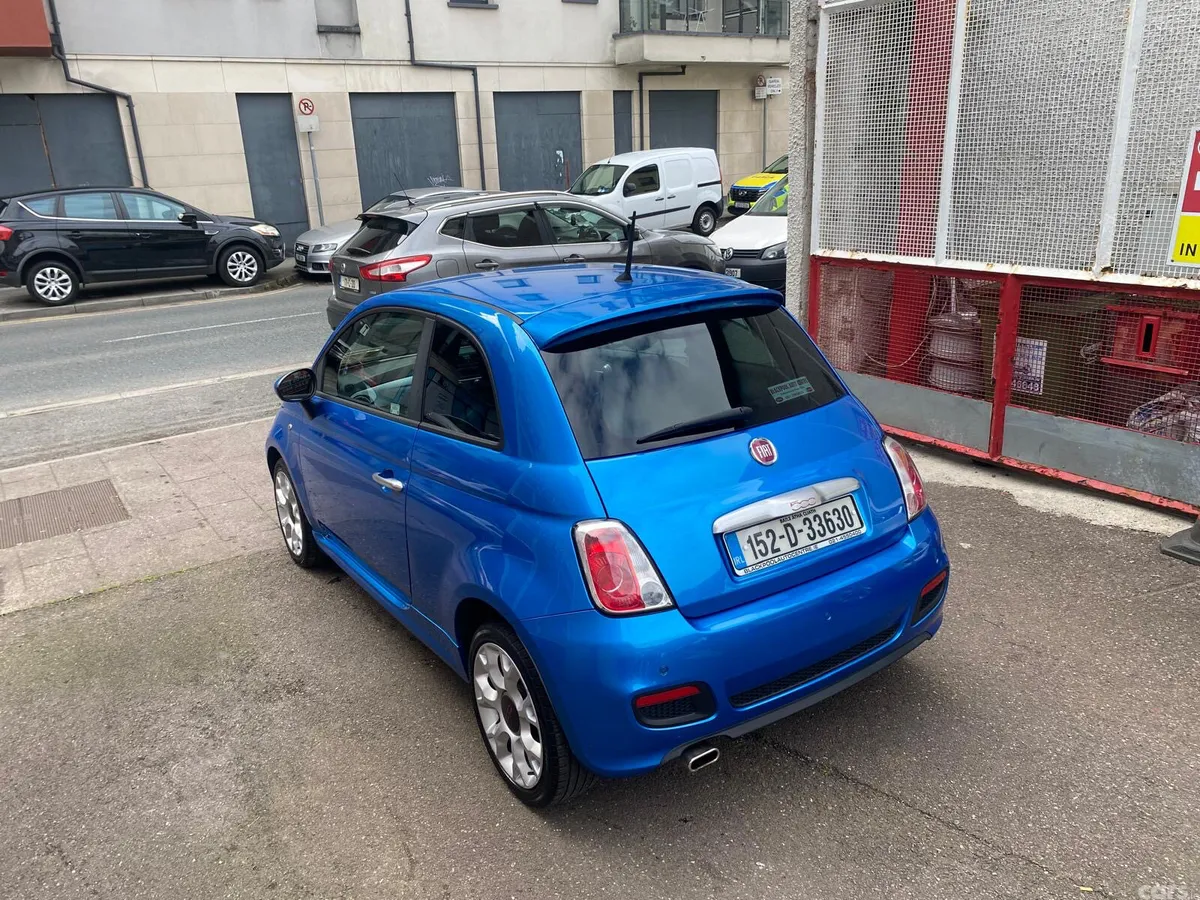Fiat 500 Hatchback, Petrol, 2015, Blue