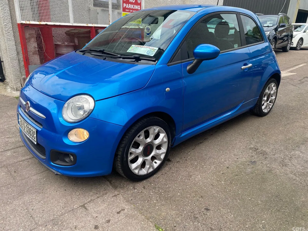 Fiat 500 Hatchback, Petrol, 2015, Blue
