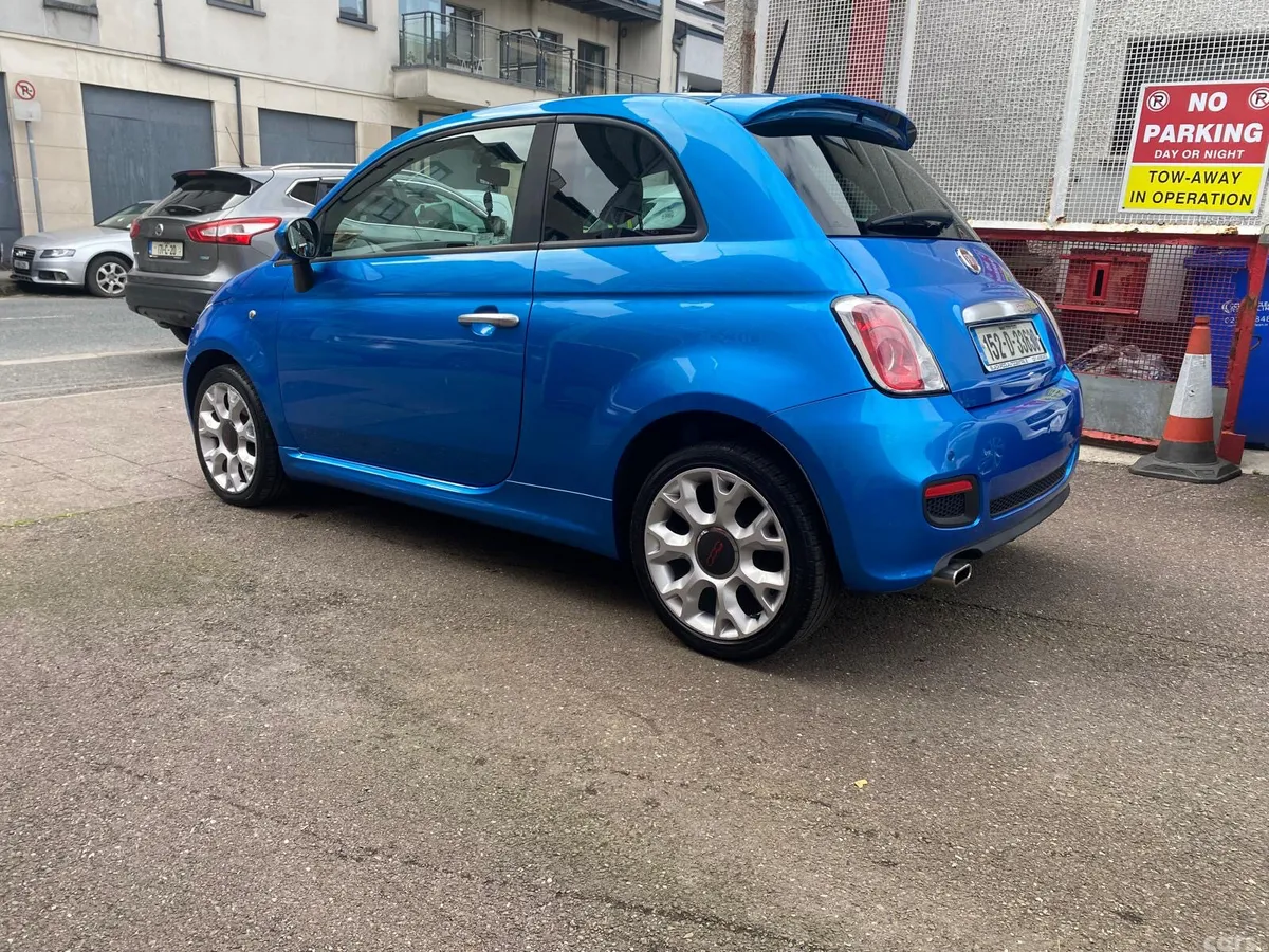 Fiat 500 Hatchback, Petrol, 2015, Blue