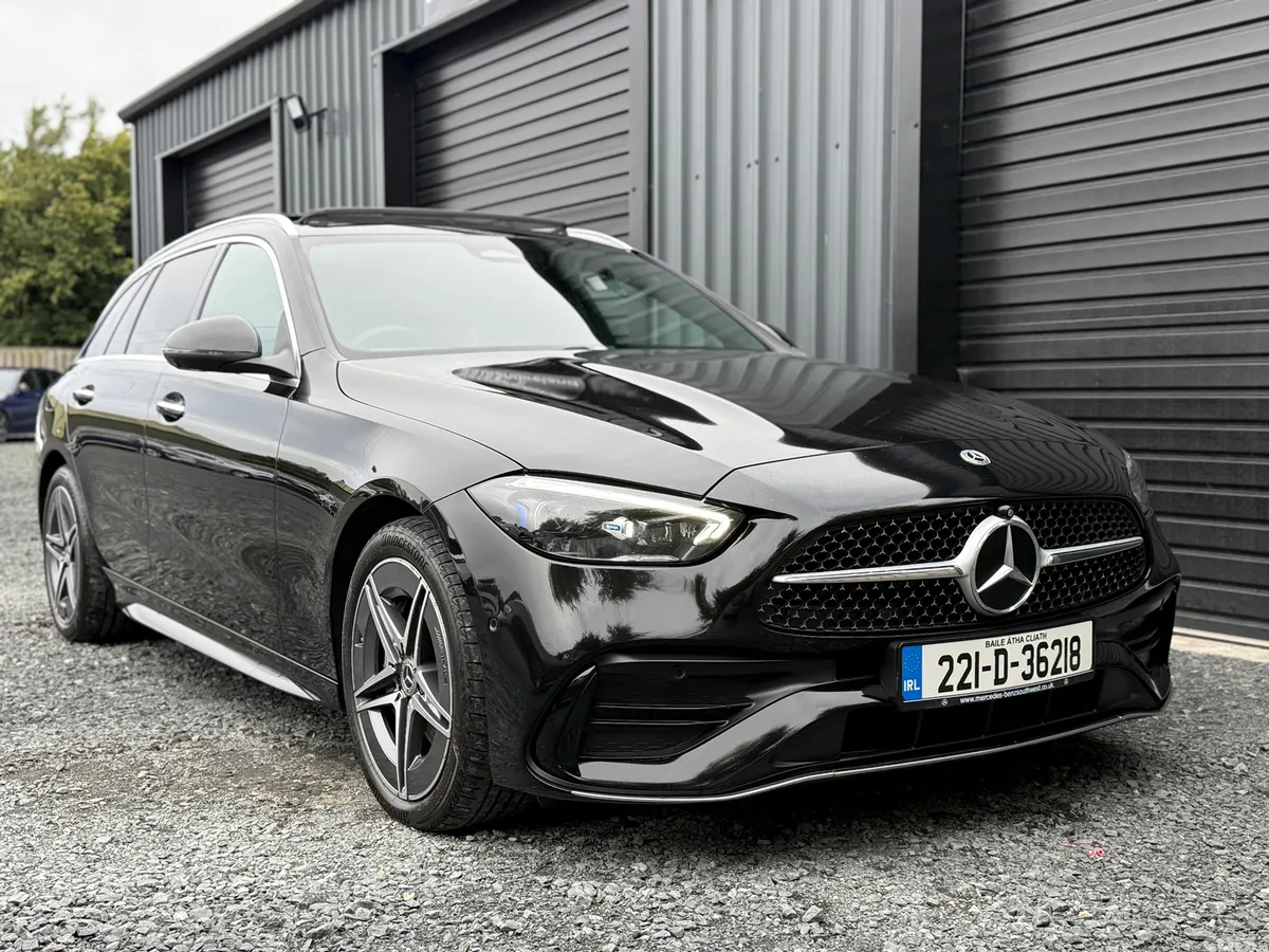 Mercedes-Benz C-Class Estate, Petrol Hybrid, 2022, Black