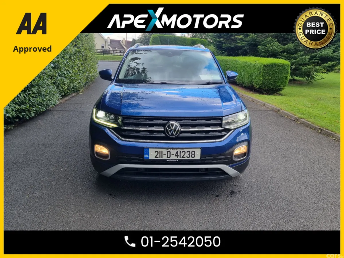 Volkswagen T-Cross Hatchback, Petrol, 2021, Blue