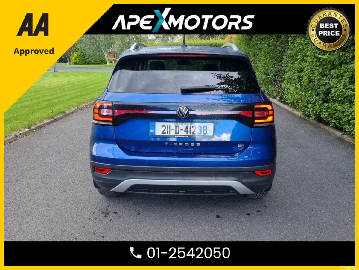 Volkswagen T-Cross Hatchback, Petrol, 2021, Blue