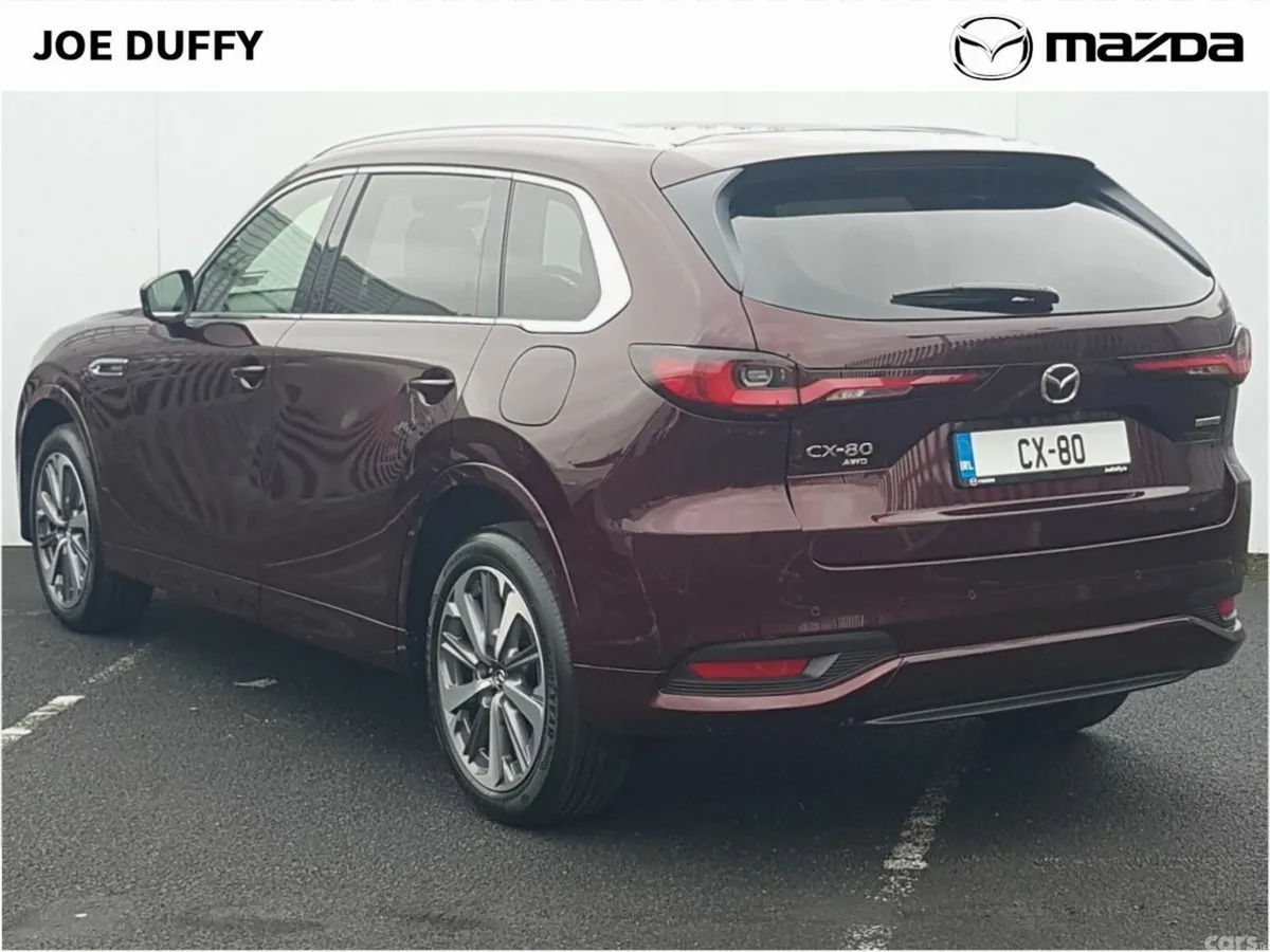 Mazda CX-80 SUV, Petrol Plug-in Hybrid, 2027, Red