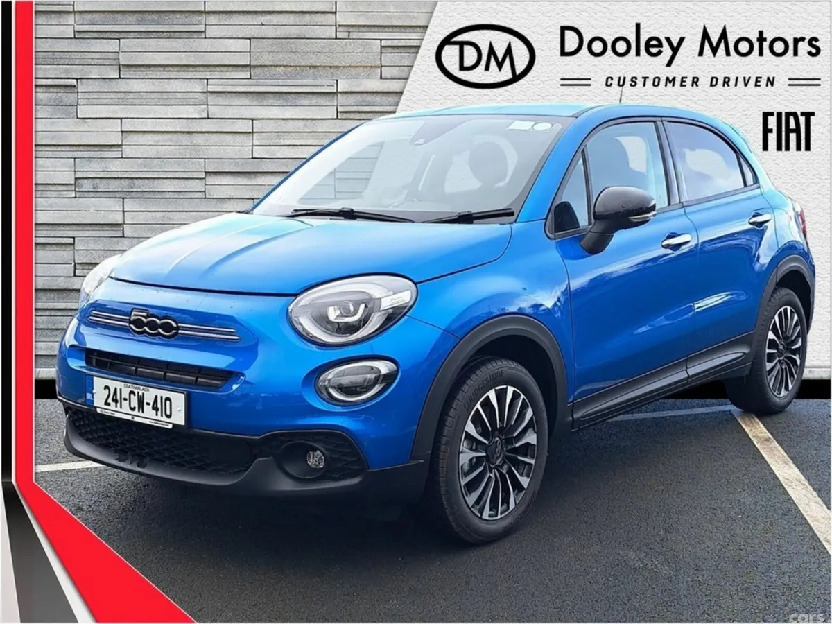 Fiat 500X SUV, Petrol Hybrid, 2024, Blue