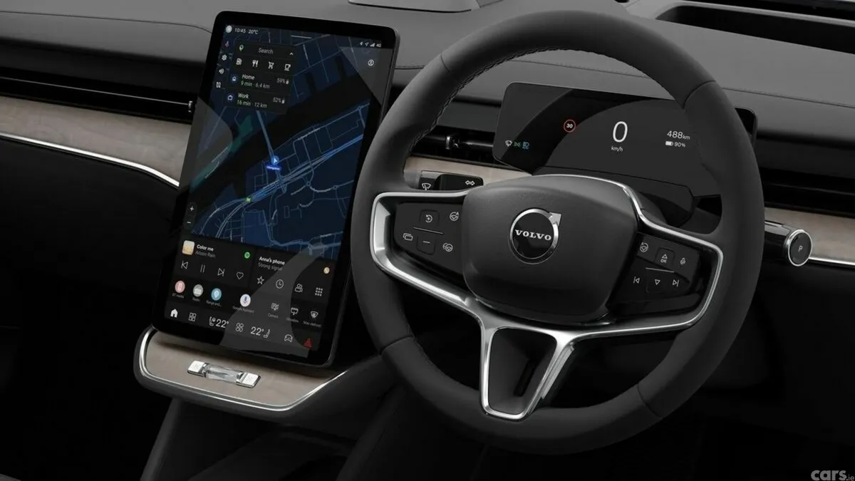 Volvo ES90 Saloon, Electric, 2027, Blue