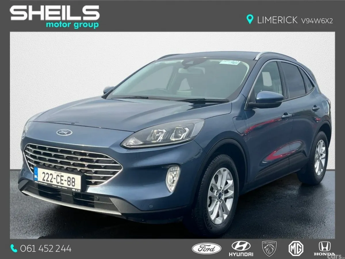 Ford Kuga SUV, Petrol Hybrid, 2022, Blue