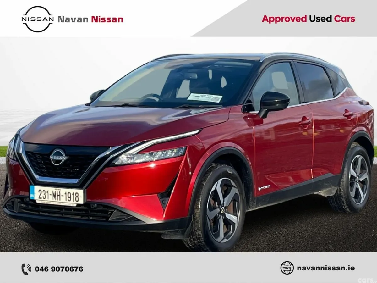 Nissan Qashqai MPV, Petrol Hybrid, 2023, Red
