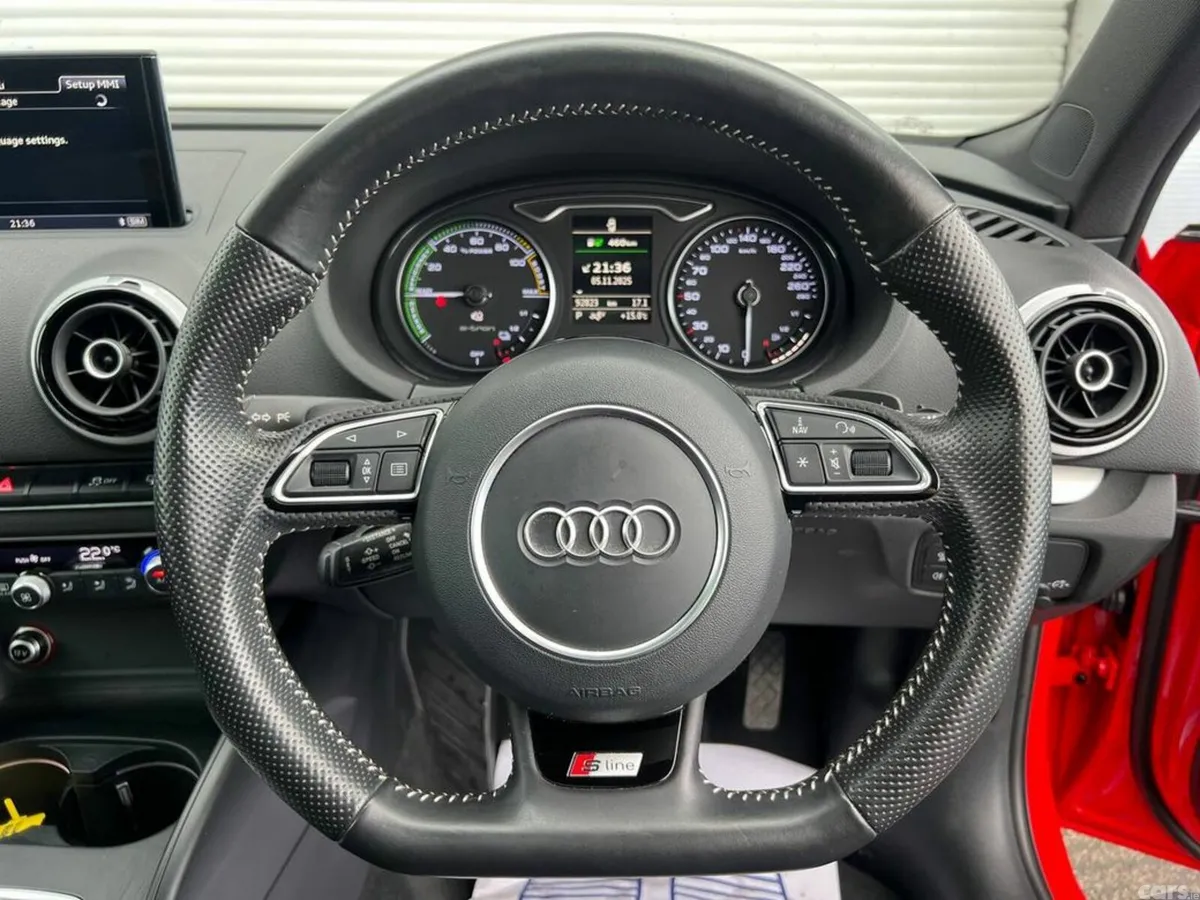 Audi A3 Hatchback, Petrol Hybrid, 2015, Red
