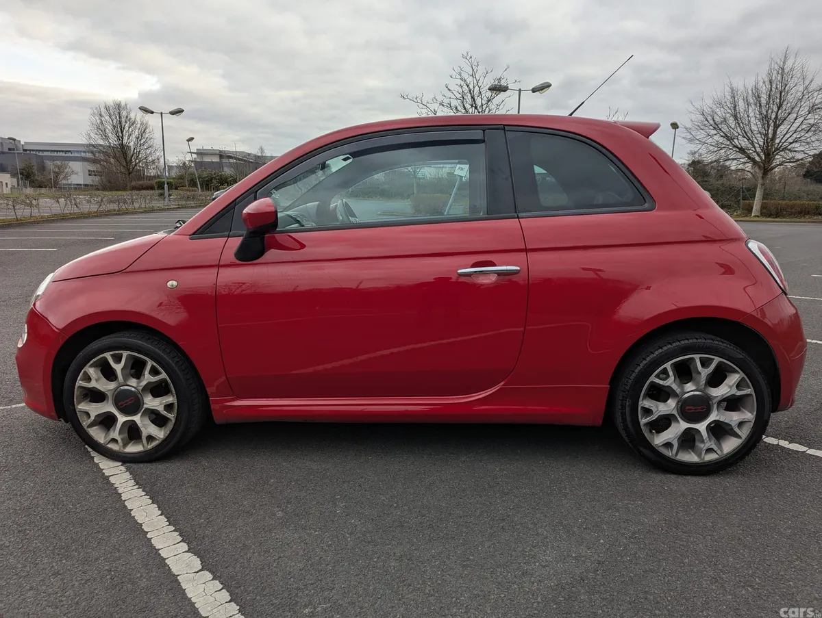 Fiat 500 Hatchback, Petrol, 2014, Red