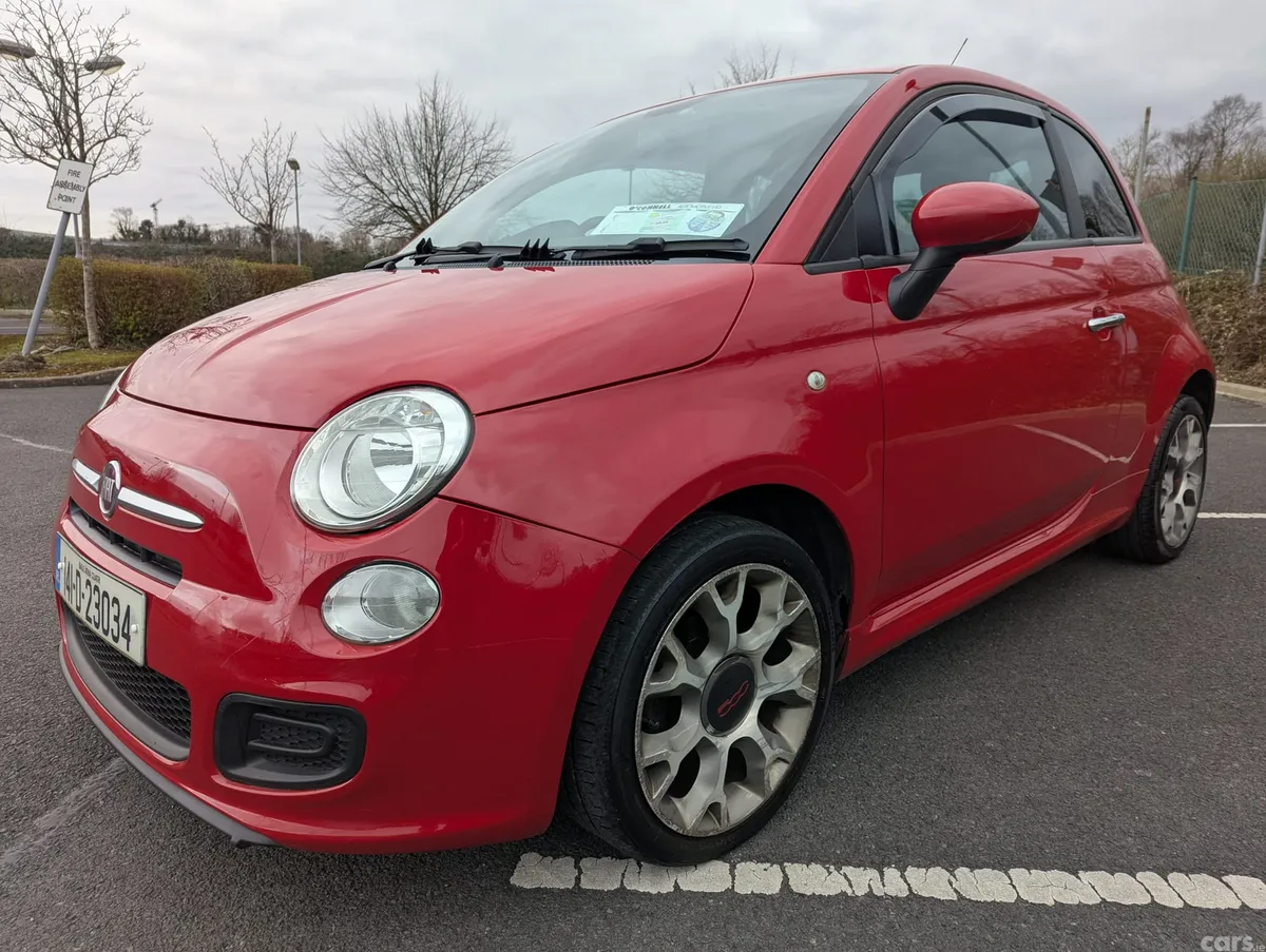 Fiat 500 Hatchback, Petrol, 2014, Red