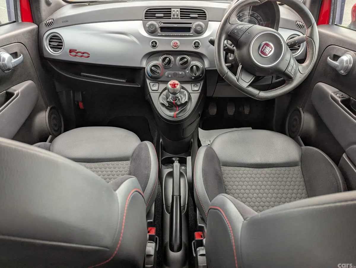 Fiat 500 Hatchback, Petrol, 2014, Red