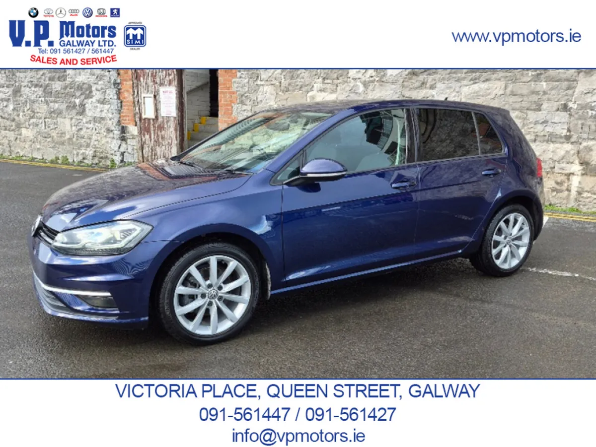 Volkswagen Golf Hatchback, Petrol, 2018, Blue