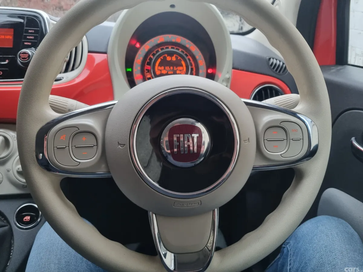 Fiat 500 Hatchback, Petrol, 2016, Pink