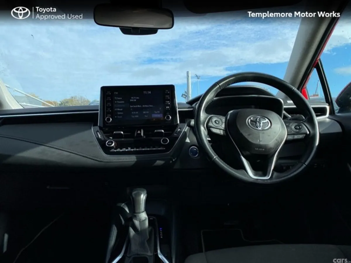 Toyota Corolla Saloon, Petrol Hybrid, 2021, Red