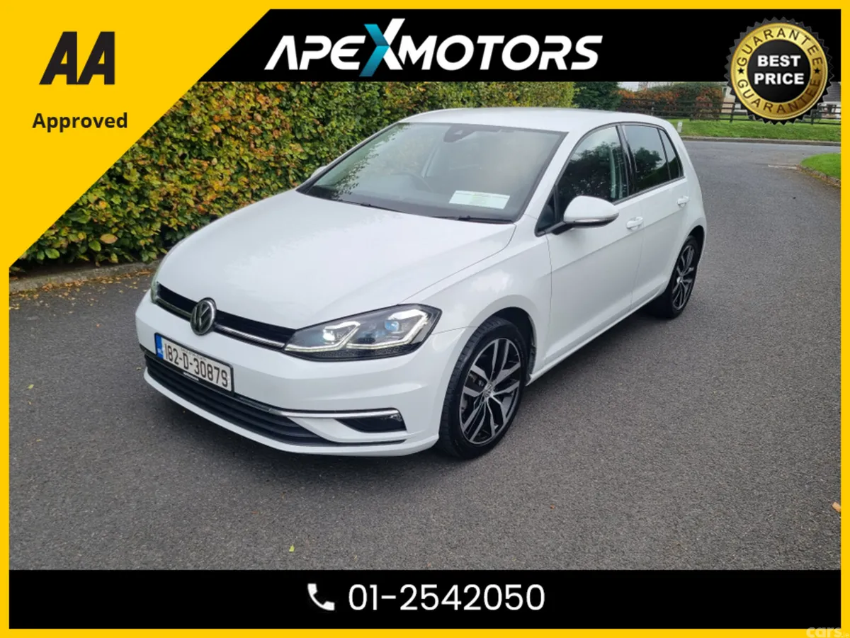 Volkswagen Golf Hatchback, Petrol, 2018, White