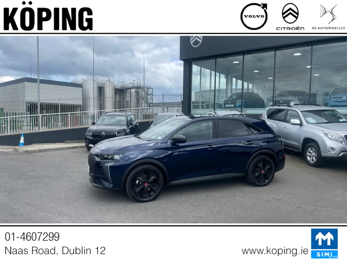 DS Automobiles DS 7 Crossback SUV, Petrol Plug-in Hybrid, 2024, Blue