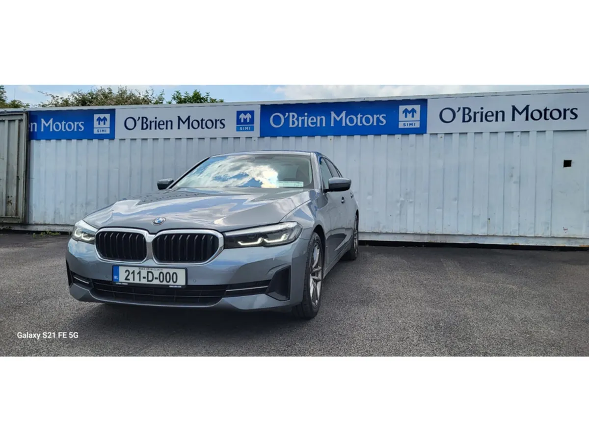 BMW 5-Series Saloon, Diesel Hybrid, 2021, Blue