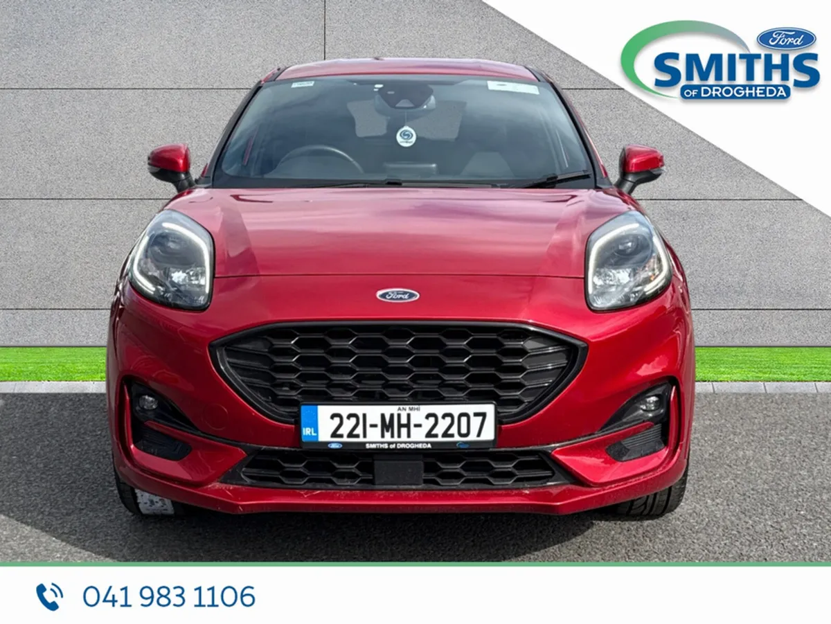 Ford Puma MPV, Petrol Hybrid, 2022, Red