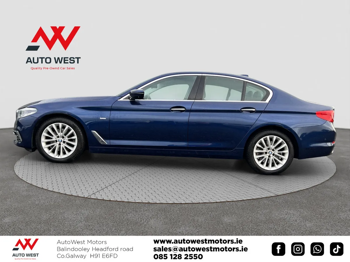 BMW 5-Series Saloon, Diesel, 2017, Blue