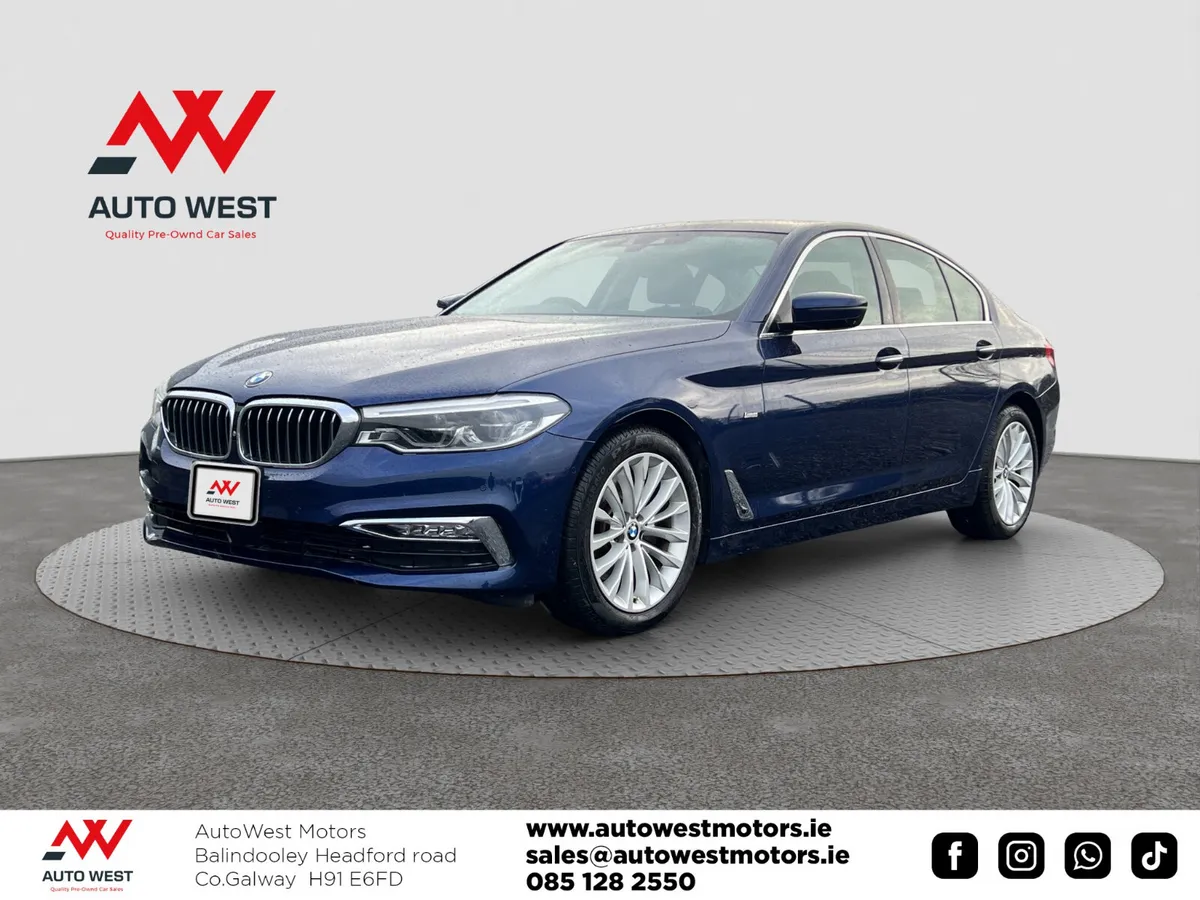 BMW 5-Series Saloon, Diesel, 2017, Blue
