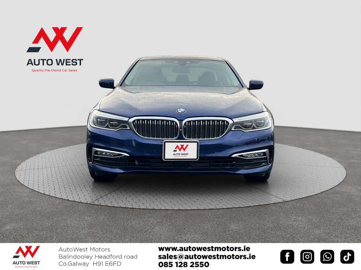 BMW 5-Series Saloon, Diesel, 2017, Blue