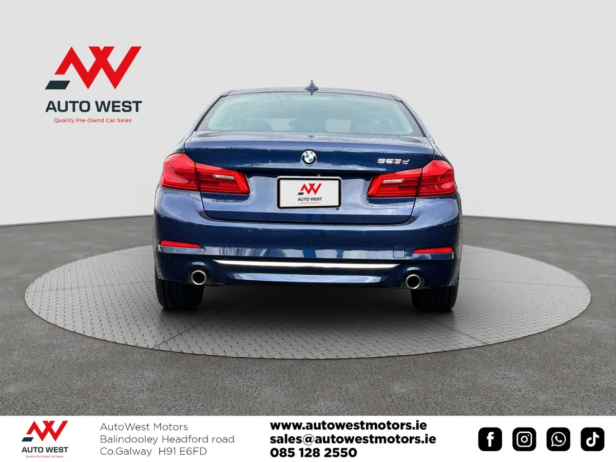 BMW 5-Series Saloon, Diesel, 2017, Blue