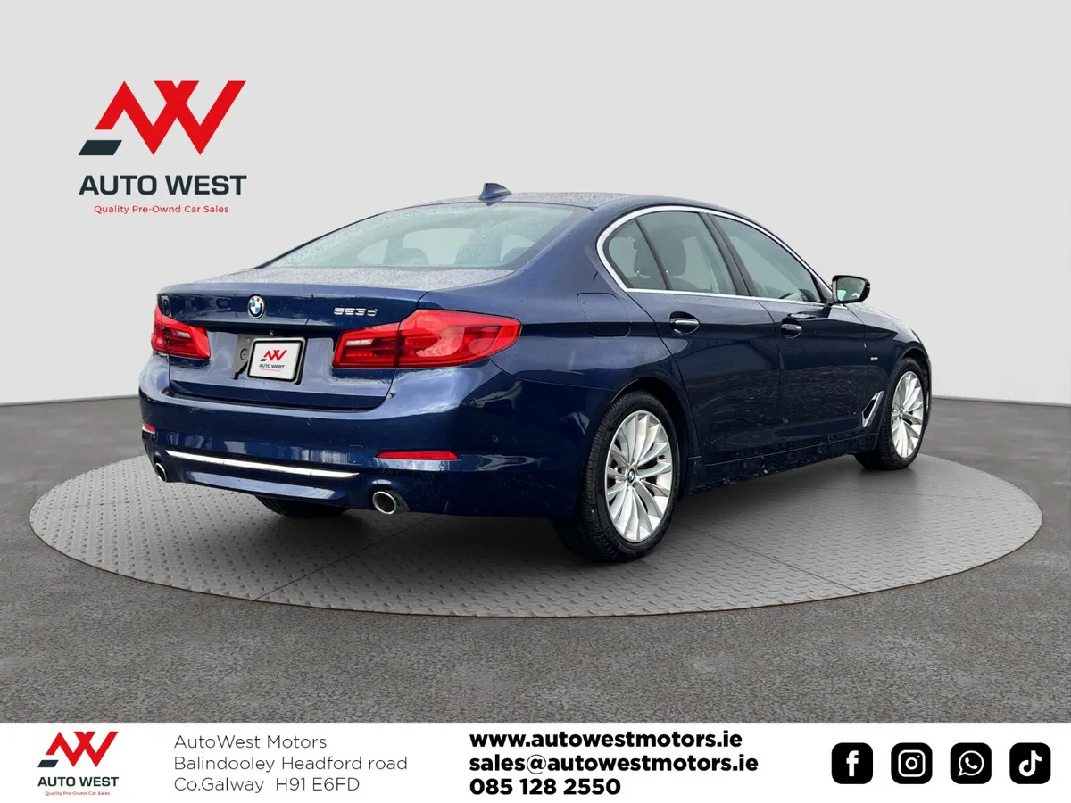 BMW 5-Series Saloon, Diesel, 2017, Blue