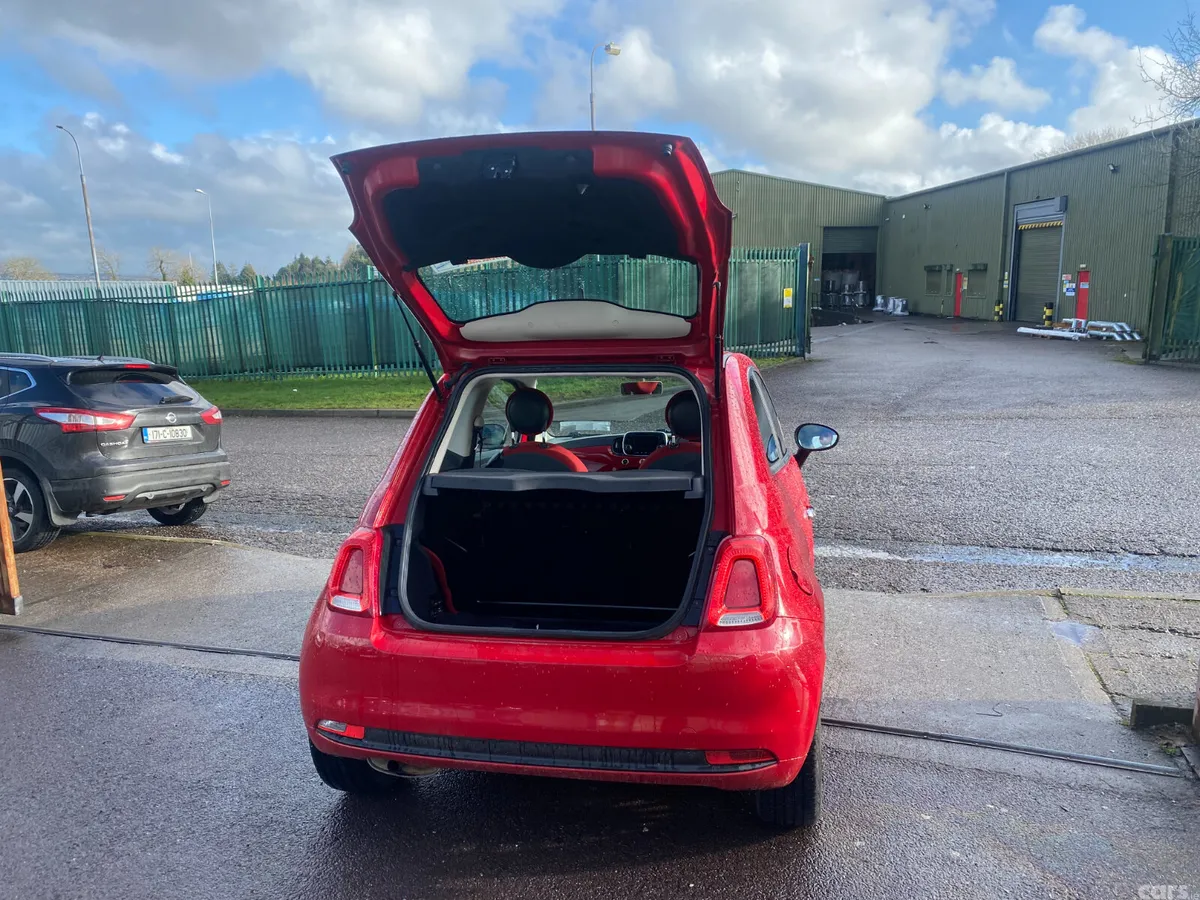 Fiat 500 Hatchback, Petrol, 2017, Red