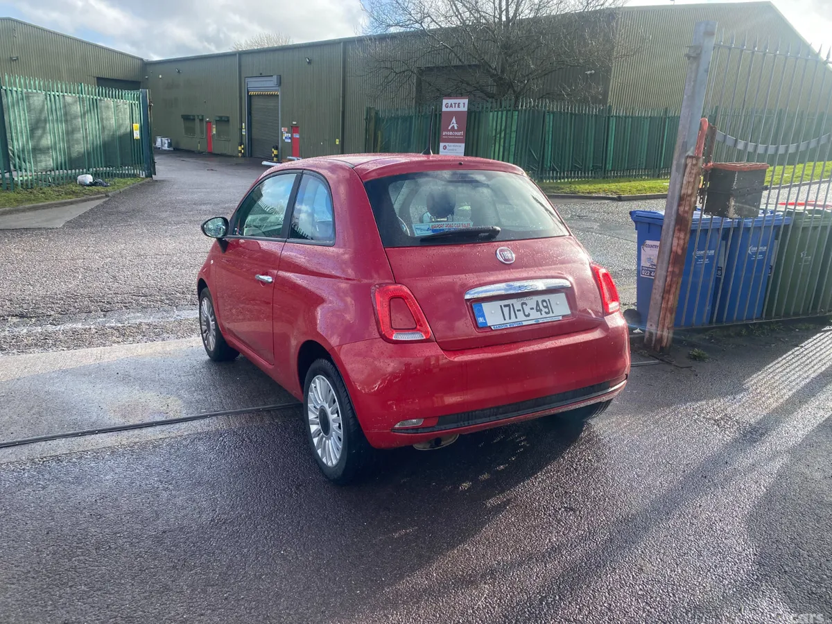 Fiat 500 Hatchback, Petrol, 2017, Red