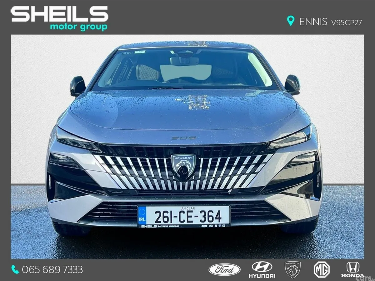Peugeot 308 Hatchback, Petrol Hybrid, 2026, Grey