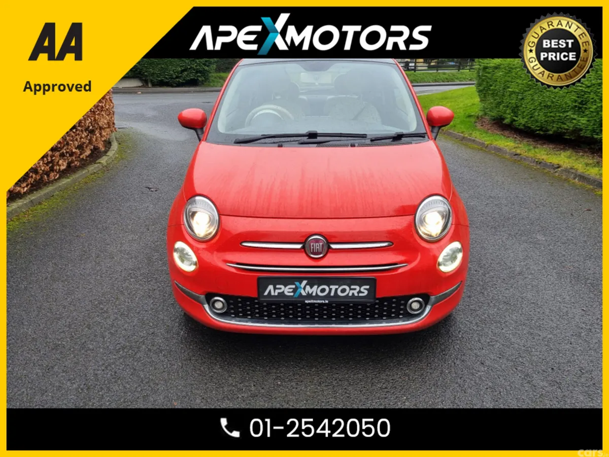 Fiat 500 Hatchback, Petrol, 2017, Pink