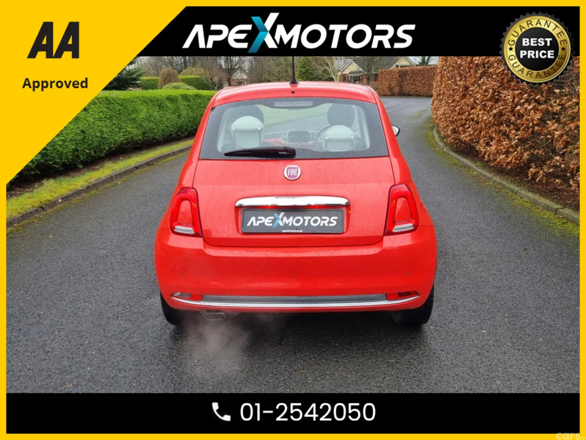 Fiat 500 Hatchback, Petrol, 2017, Pink