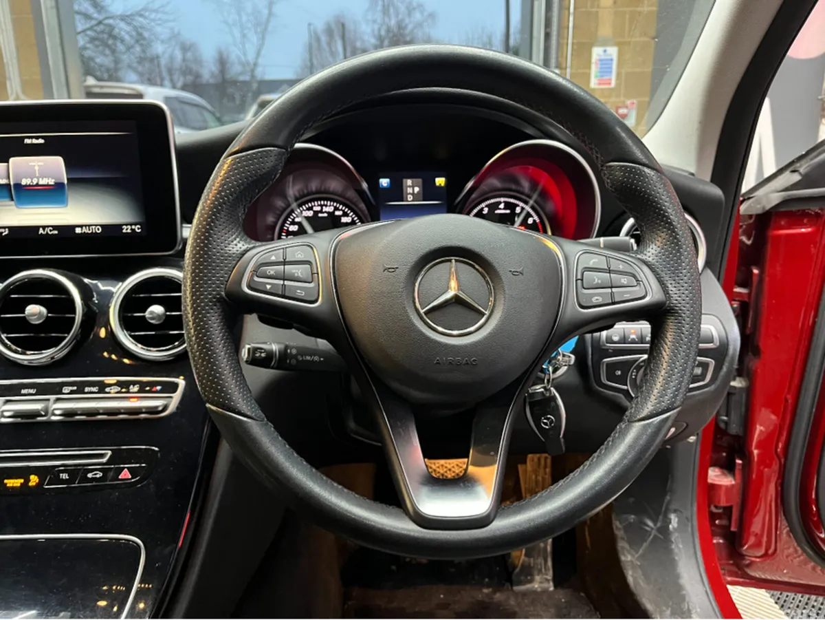 Mercedes-Benz C-Class Saloon, Petrol, 2017, Red