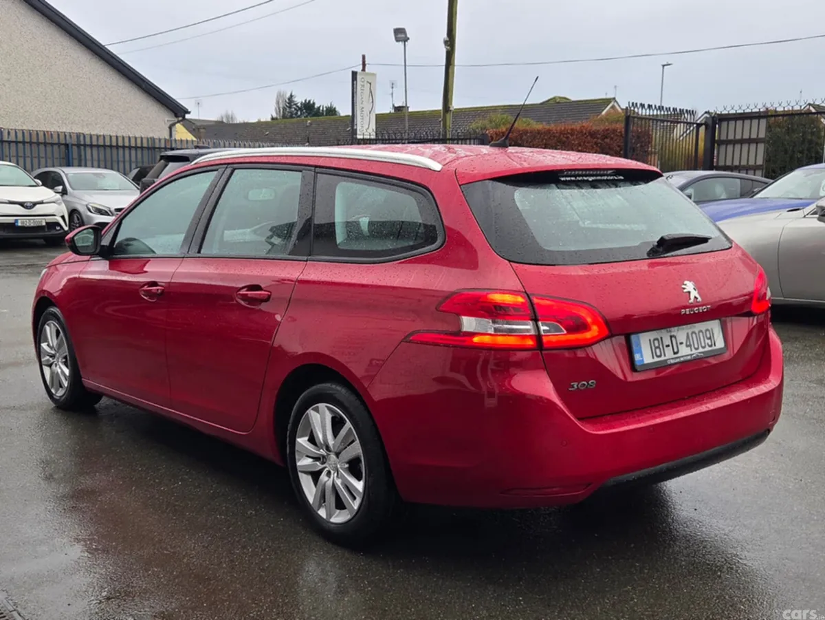 Peugeot 308 Estate, Diesel, 2018, Red