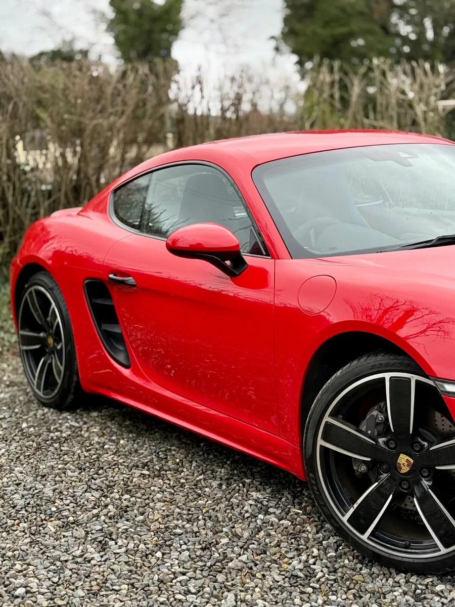 Porsche 718 Coupe, Petrol, 2018, Red