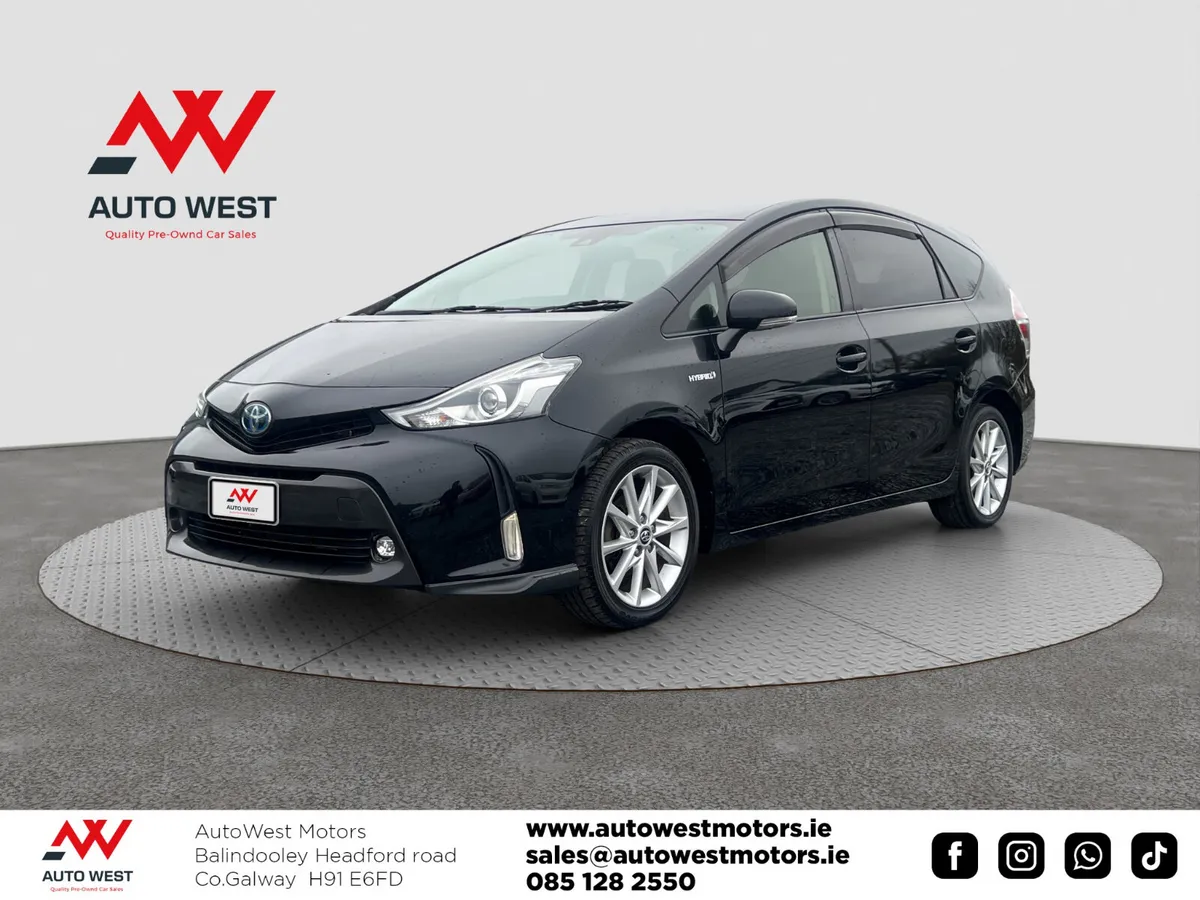 Toyota Prius MPV, Petrol Hybrid, 2019, Black