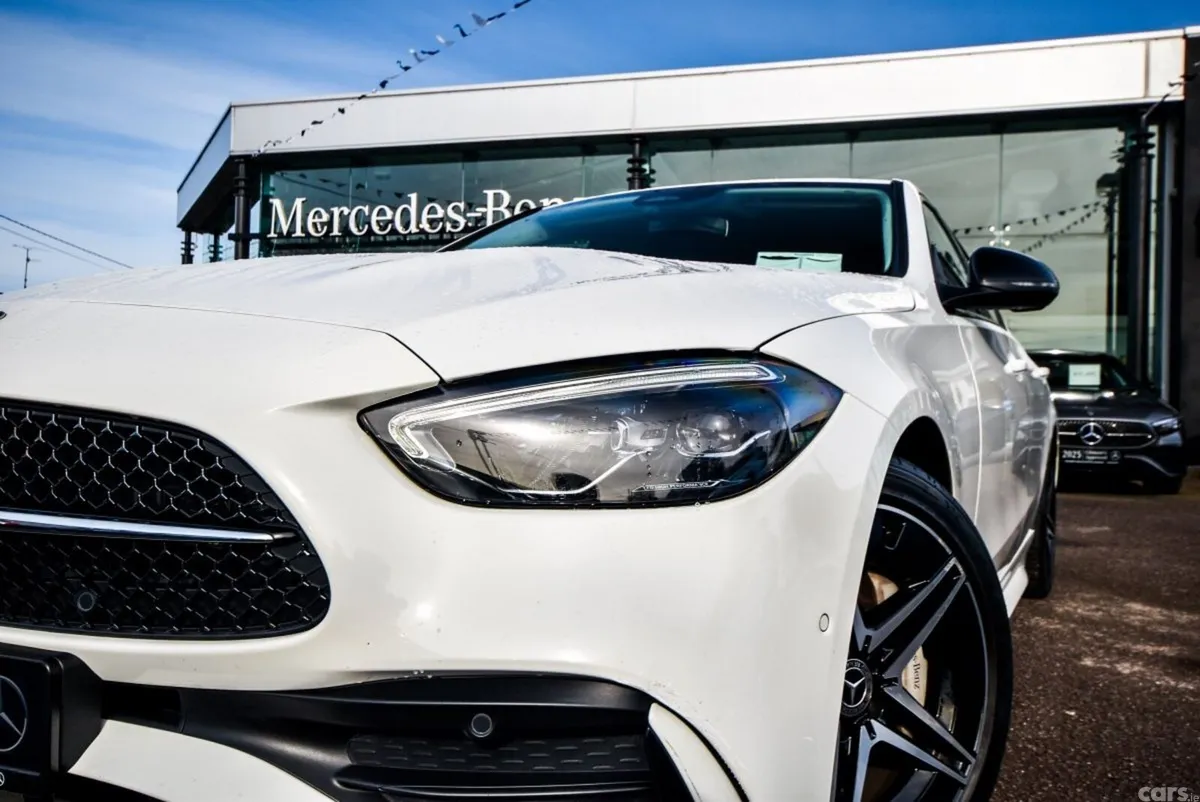 Mercedes-Benz C-Class Saloon, Diesel Hybrid, 2023, White