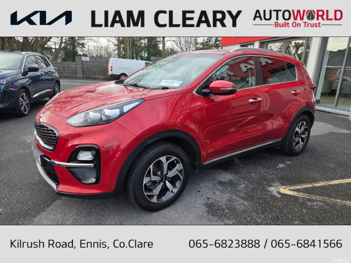 Kia Sportage MPV, Diesel Hybrid, 2020, Red