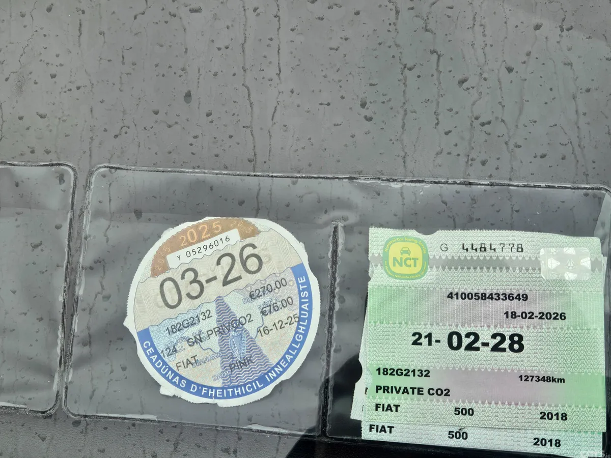 Fiat 500 Hatchback, Petrol, 2018, Pink