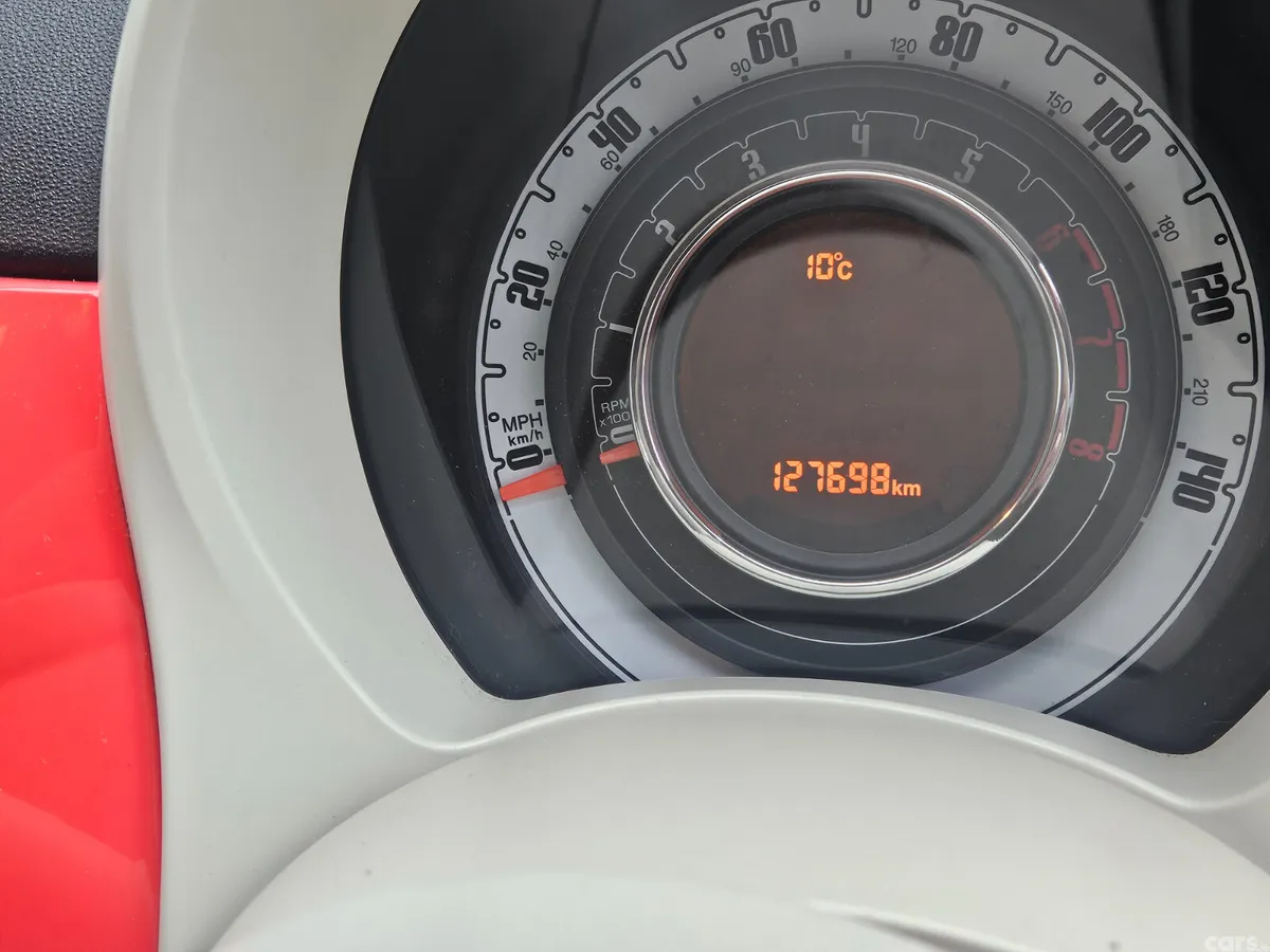Fiat 500 Hatchback, Petrol, 2018, Pink