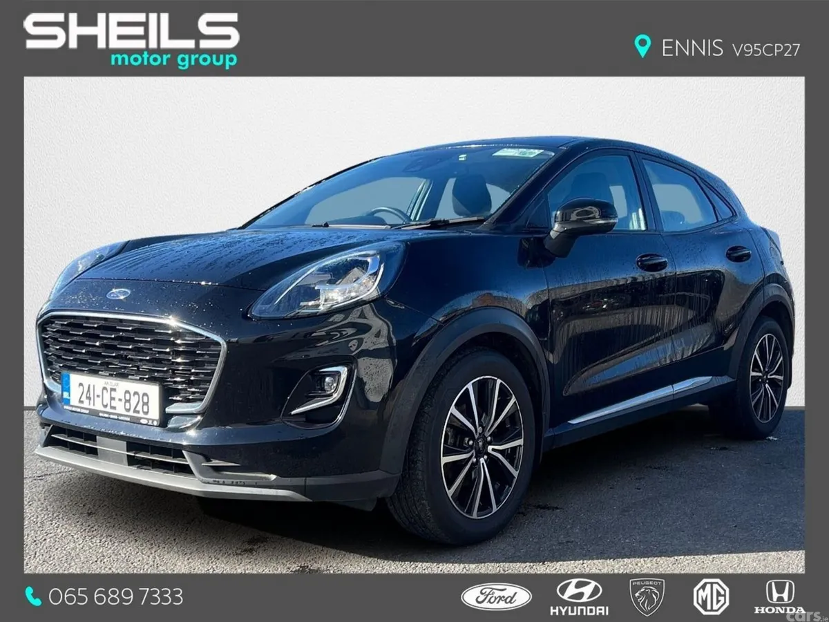 Ford Puma SUV, Petrol Hybrid, 2024, Black