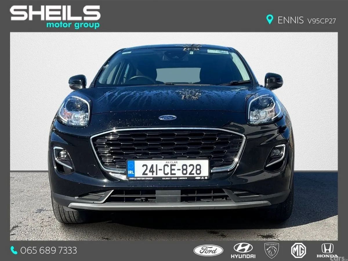 Ford Puma SUV, Petrol Hybrid, 2024, Black
