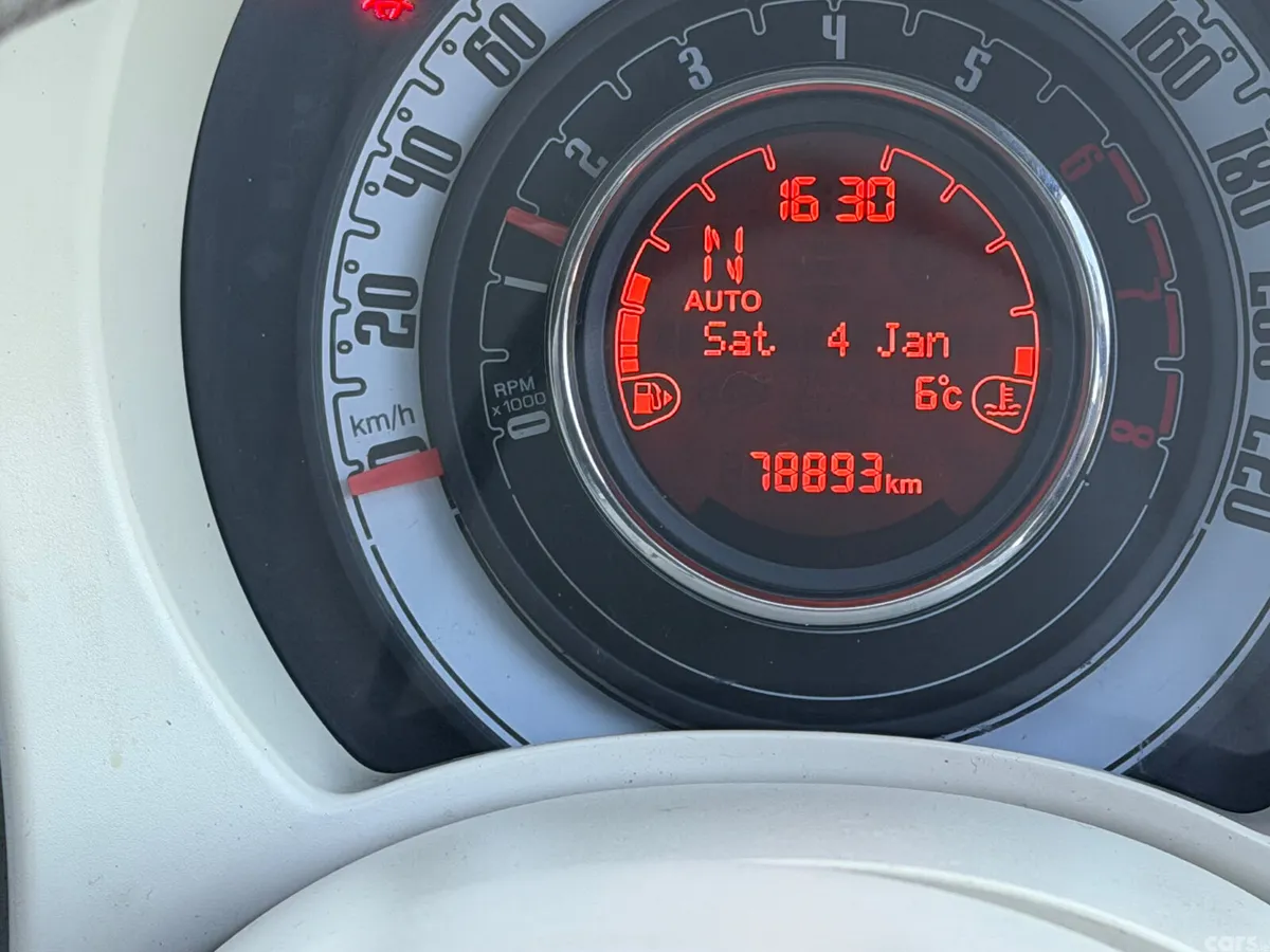 Fiat 500 Hatchback, Petrol, 2015, Blue