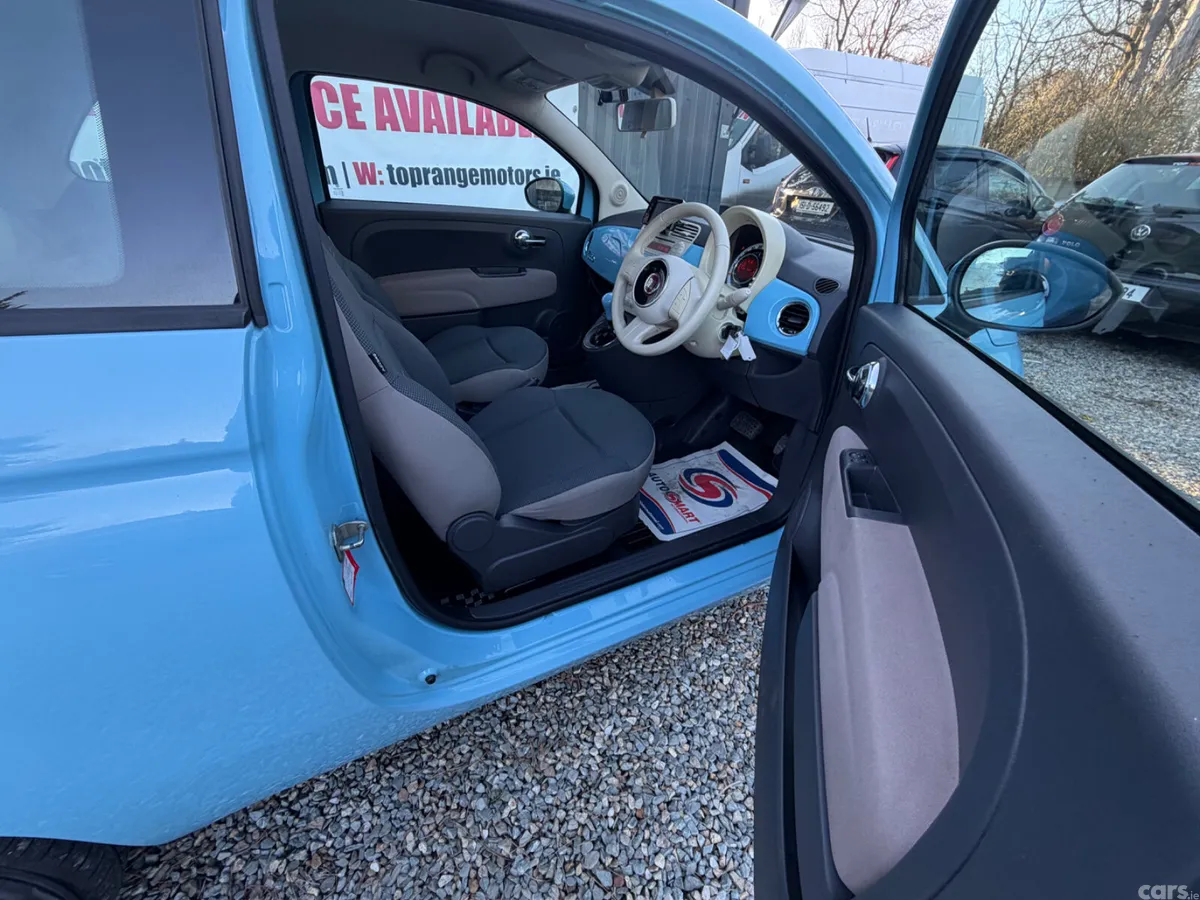 Fiat 500 Hatchback, Petrol, 2015, Blue