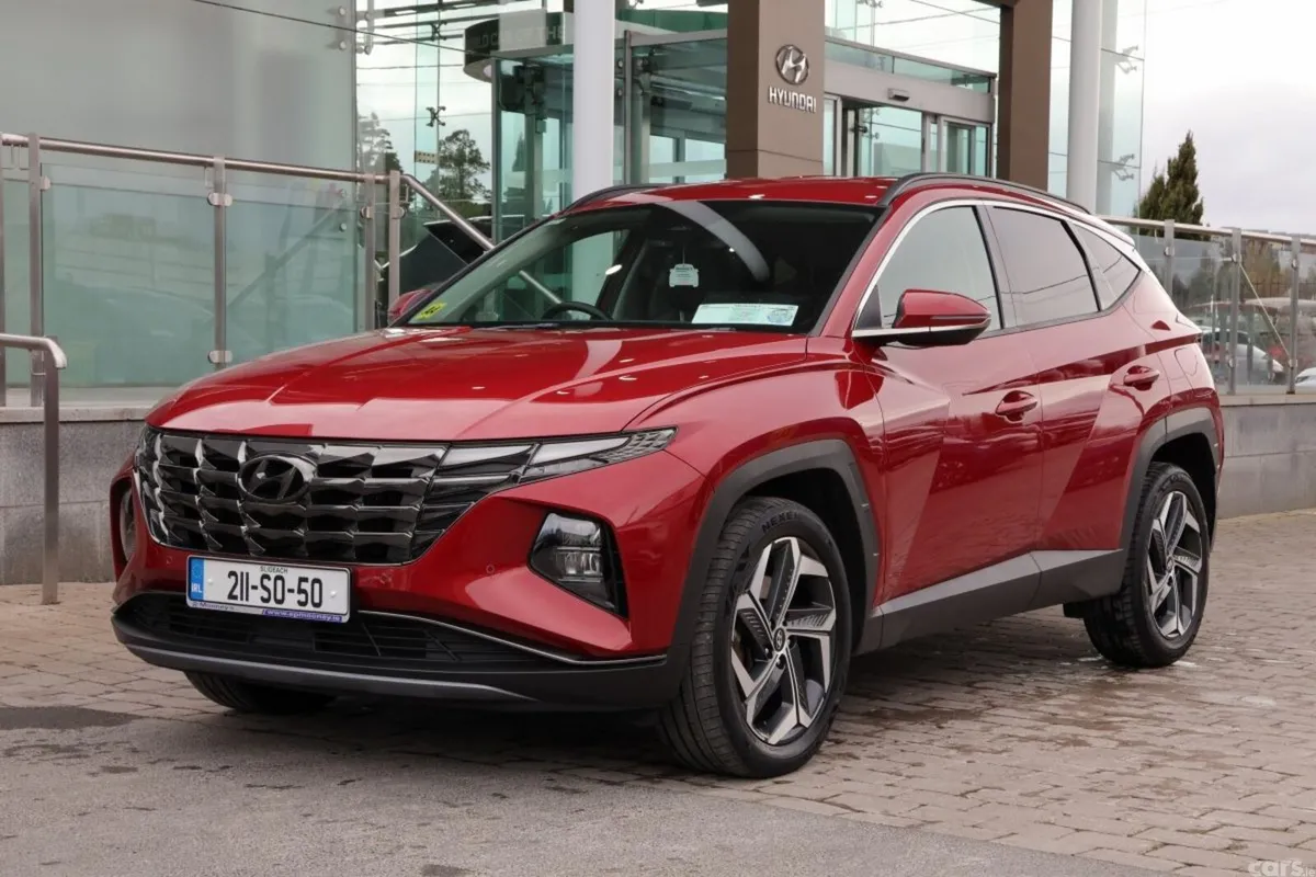 Hyundai Tucson SUV, Petrol Hybrid, 2021, Red