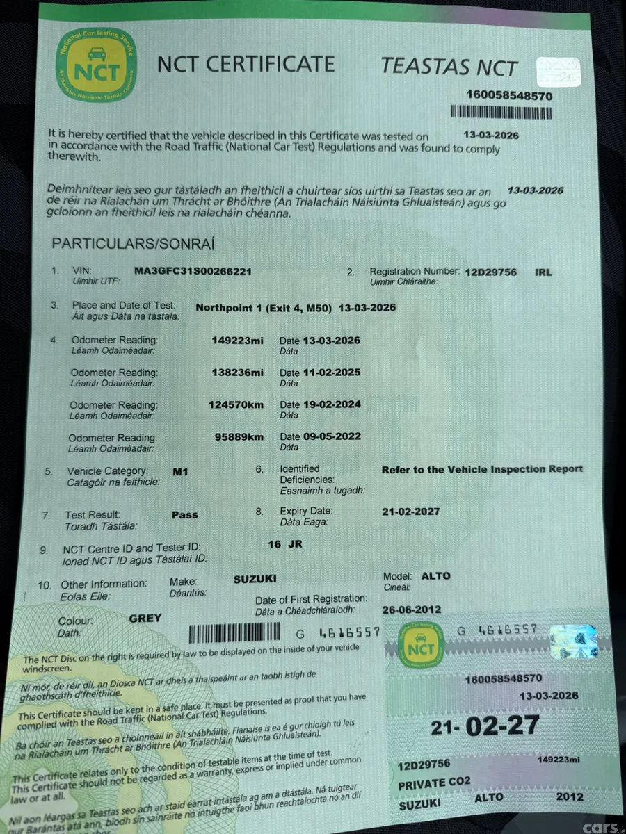 Suzuki Alto Hatchback, Petrol, 2012, Grey