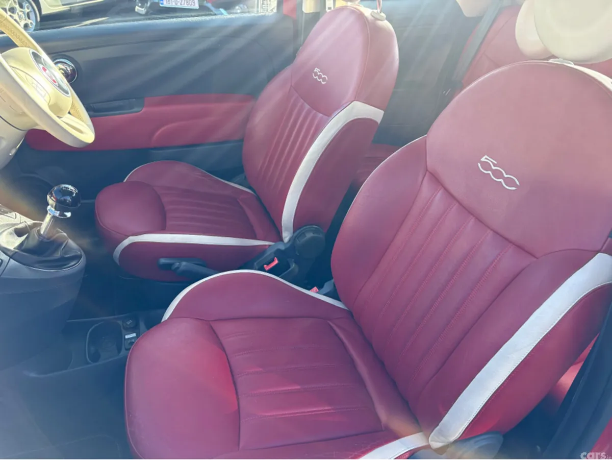 Fiat 500 Hatchback, Petrol, 2015, Red
